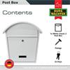 Burg-Wachter MB06 Classic 2 Post Box Matt White