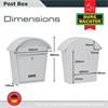 Burg-Wachter MB06 Classic 2 Post Box Matt White