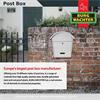 Burg-Wachter MB06 Classic 2 Post Box Matt White
