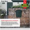 Burg-Wachter MB06G Classic 2 Post Box Matt Green