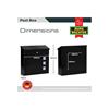 Burg-Wachter MB08BK Aire Black Post Box