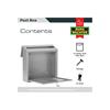 Burg-Wachter MB08S Aire Silver Post Box