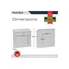 Burg-Wachter MB08 Aire White Post Box