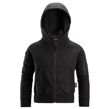 Snickers 7512 Junior Logo Full-Zip Hoodie - Black