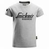Snickers 7514 Junior Logo T-Shirt - Grey Melange