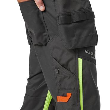 Helly Hansen 77422_369 Alna 2.0 Hi-Vis Stretch Construction Pants Trousers - Yellow/Ebony