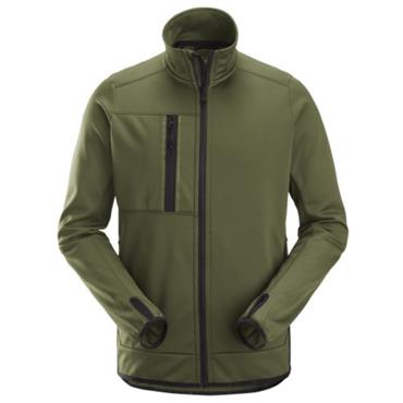 Snickers 8059 AllroundWork, Full Zip Fleece Jacket- Khaki Green