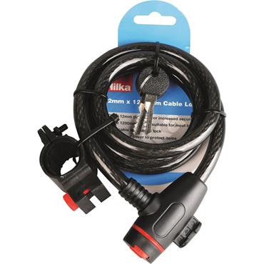 Hilka 12mm x 1200mm Keyed Cable Lock 89502008