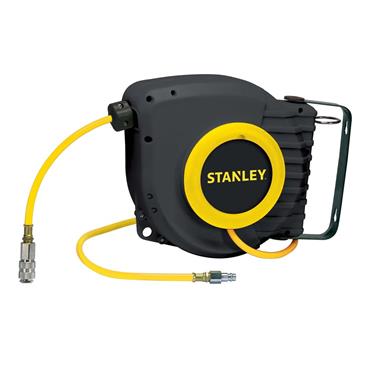 Stanley 9045698STN 9M Air Hose Reel with Quick Connect Fittings (6.5x10mm)