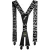 Snickers 9064 Elastic Logo Braces - Black/Grey