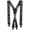 Snickers 9064 Elastic Logo Braces - Black/Grey