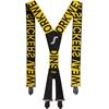 Snickers 9064 Elastic Logo Braces - Black/Yellow