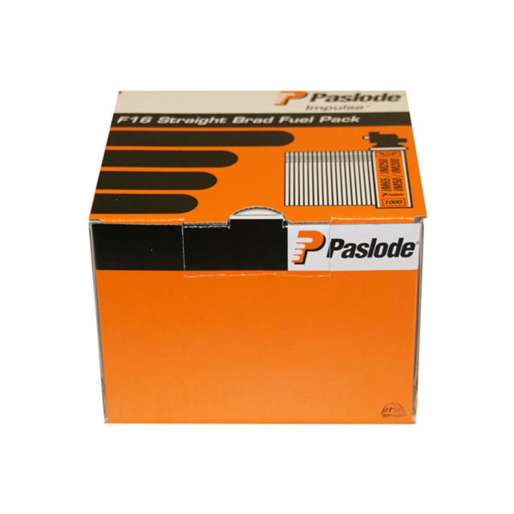 Paslode 921589 Brad Fuel Pack F16 x 38mm Galvanised (2000 + 2 Fuel