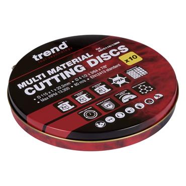 Trend AD/C115/1/MM 115mm Multi Materiel Cutting Discs 10pk