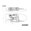 Hikoki AL18DAW4Z 18V Cordless Grease Gun (Bare Unit) 