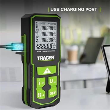 Tracer ALM100 Green Dot 100m Laser Measure