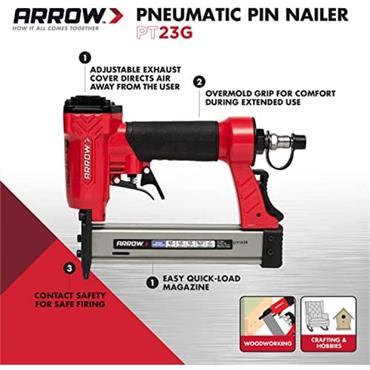 Arrow 23 Gauge Air Brad Nailer  (12-25mm)