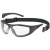JSP Stealth Hybrid Clear Safety Glasses/Goggles Anti-Scatch & Anti-Mist Premier Shield Lens