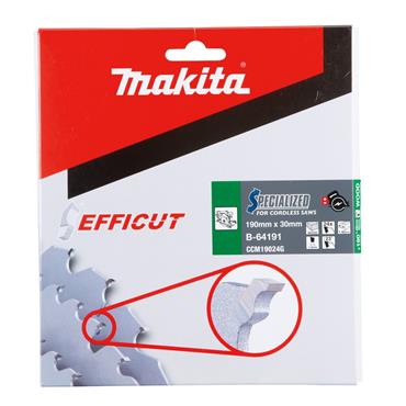Makita B-64191 Efficut Tct Saw Blade 190X30X24T