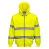 Portwest B305 HiVis Zip Front Hoodie - Yellow