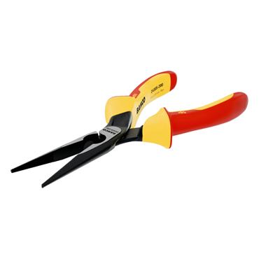 Bahco Snipe Nose Pliers with Insulated Dual-Component Handles and Phosphate Finish 2430S