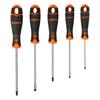 Bahco Fit Slotted/Pozidriv Screwdriver Set with Rubber Grip - 5 Pcs B219.015