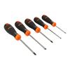 Bahco Fit Slotted/Pozidriv Screwdriver Set with Rubber Grip - 5 Pcs B219.015