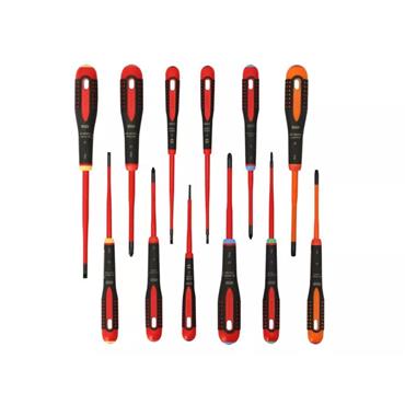 Bahco 12pce Slim 1000v Insulated Screwdriver Set BE/9878SL