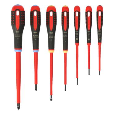 Bahco BE-9888S VDE Ergo Screwdriver Set 7 Piece Slot/Pozi