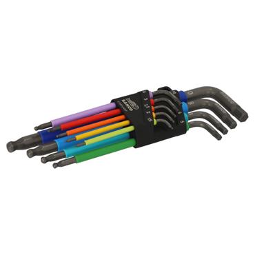 Bahco BAH-C1997LM-9P 9p coloured hex key set