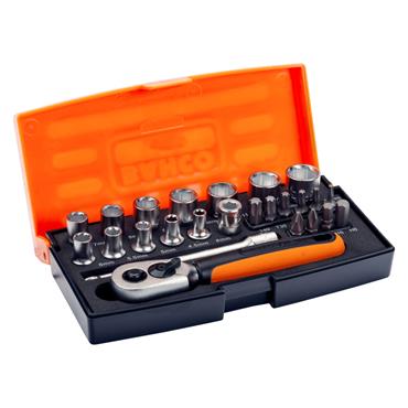 Bahco SBSL25 25 Piece Metric 1/4" Drive Socket Set