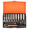 Bahco 37 Piece 1/4" Drive Socket Socket Set with Metric Hex Profile and Screwdriver Bits SL25L