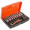 Bahco 37 Piece 1/4" Drive Socket Socket Set with Metric Hex Profile and Screwdriver Bits SL25L