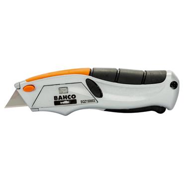 Bahco Squeeze Retractable Utility Knives with Rubber Grip SQZ150003