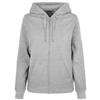 BYB BB009 Women’s Basic Zip Hoodie - Heather Grey