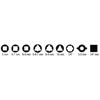 Beta 1600Q 10-Eight-Way Wrench with Articulated Joint 125mm
