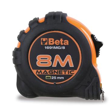 Beta 1691MG/8-Measuring Tapes Fixed Magnets 8m