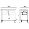 Beta RSC24AXLP/7-O-Mobile Roller Cab 7 Drawers Long Model