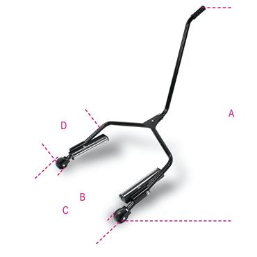 Beta 3008M-Manual Jack and Positioner for Wheel Trucks