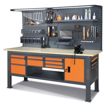 Beta C58BCA-W21/O-Work Bench 8 Drawers+Door