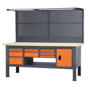 Beta C58BCA-W21/O-Work Bench 8 Drawers+Door