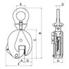 Beta 8135 075-Steel Plate Lifting Clamps and Articulated Eyes