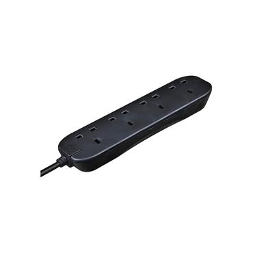 Masterplug BFG5NB-MP 4 Skt 5m 13a Ext Lead Blk