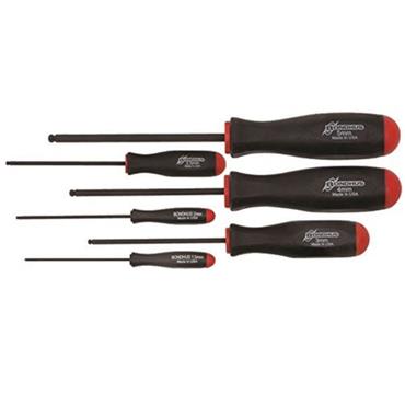 Bondhus BSX6 Ball Driver Hex Screwdriver 6pcs Metric Set 1.5mm-5mm