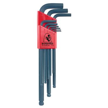 Bondhus SDBLX9MXL Stubby Double BallEnd Hex Key 9pcs Metric Set 1.5mm-10mm