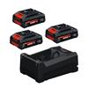 Bosch EXPERT 18V Starter Set (3x EXBA18V-40 18V 4.0Ah & GAL 12V/18V-80 Charger)