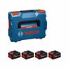 Bosch EXPERT 18V Battery with 4x EXBA18V-55 18V 5.5Ah Batteries in L-BOXX