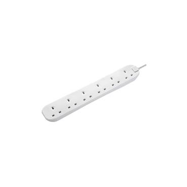 Masterplug BSG3N-MP 6 Skt 3m 13a Ext Lead White