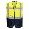 Portwest C476 Warsaw Executive Vest - Yellow/Black