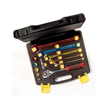 CK Sure Drive 12 Piece Coloured Socket & Spanner set 3/8" Drive T4659